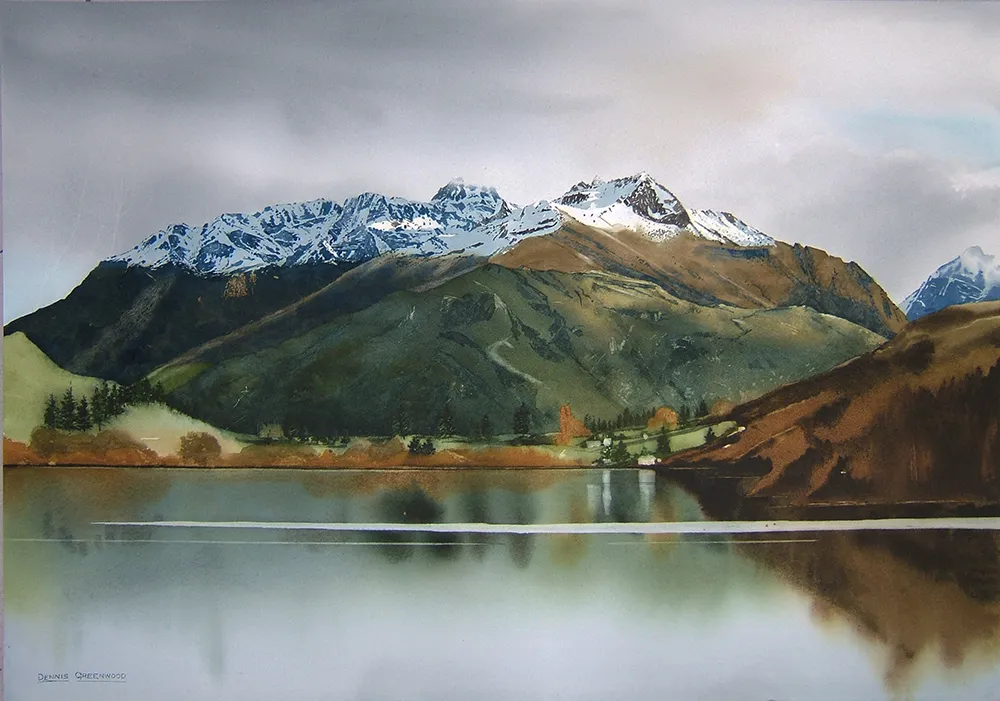 Lake Hayes painting
